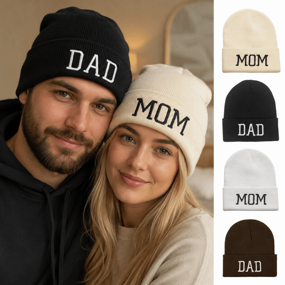 Beanie Cuffed Knit - Classic Parent Matching MOM DAD Beanie