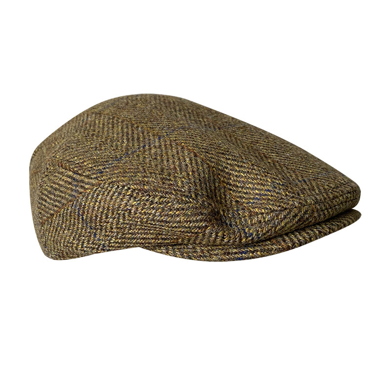 Striped Gray New Wool Flat Cap - Newsboy Cap Ivy reseña y precio