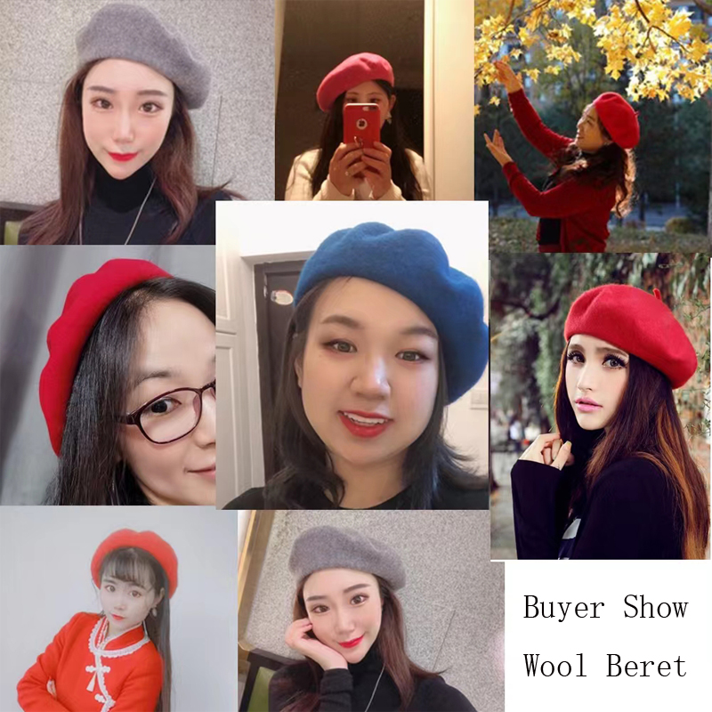 Big Head Wool Beret Women Men  - Beret French Wool reseña y precio