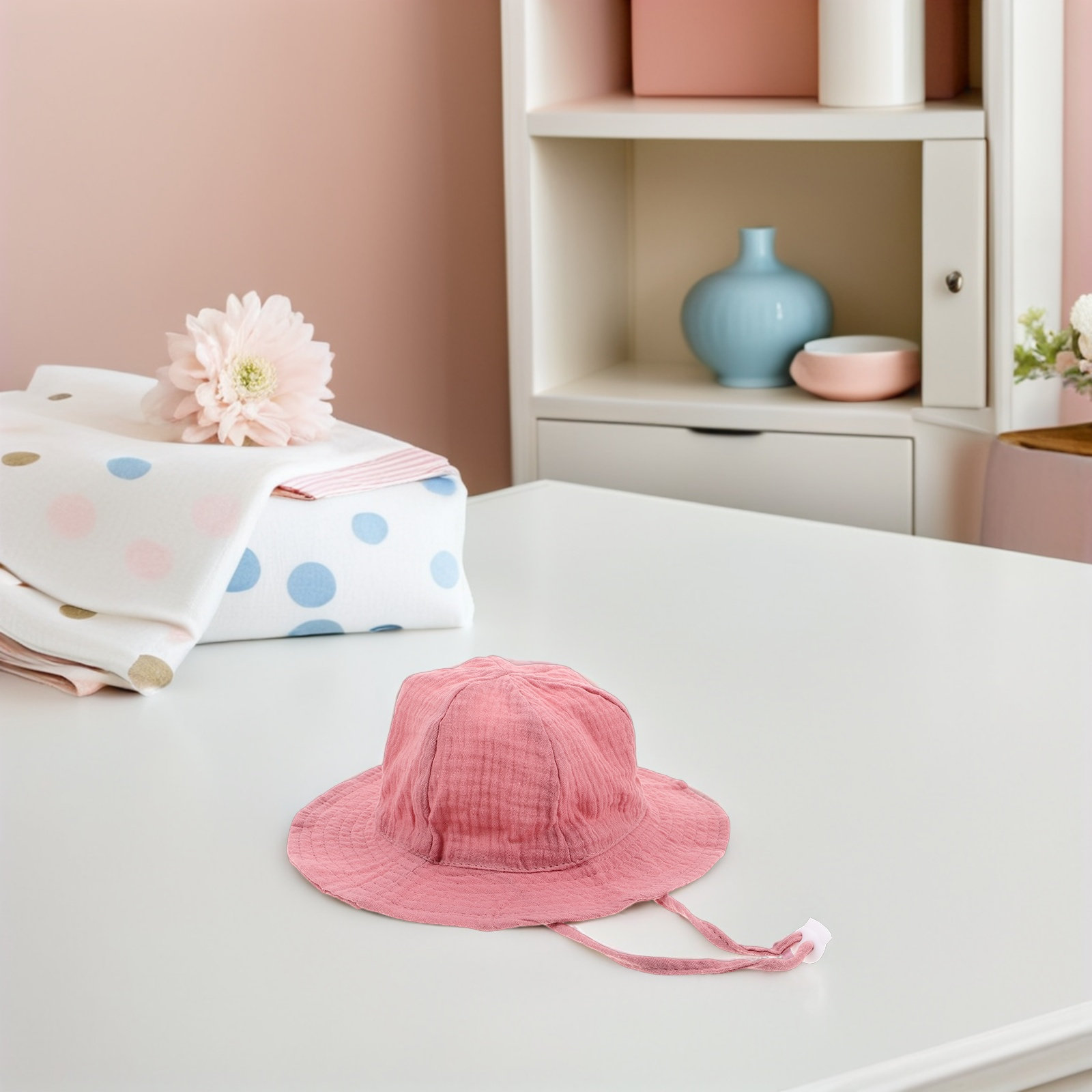 Soft Breathable Baby Cotton Bu - Sun Hat Wide Brim reseña y precio