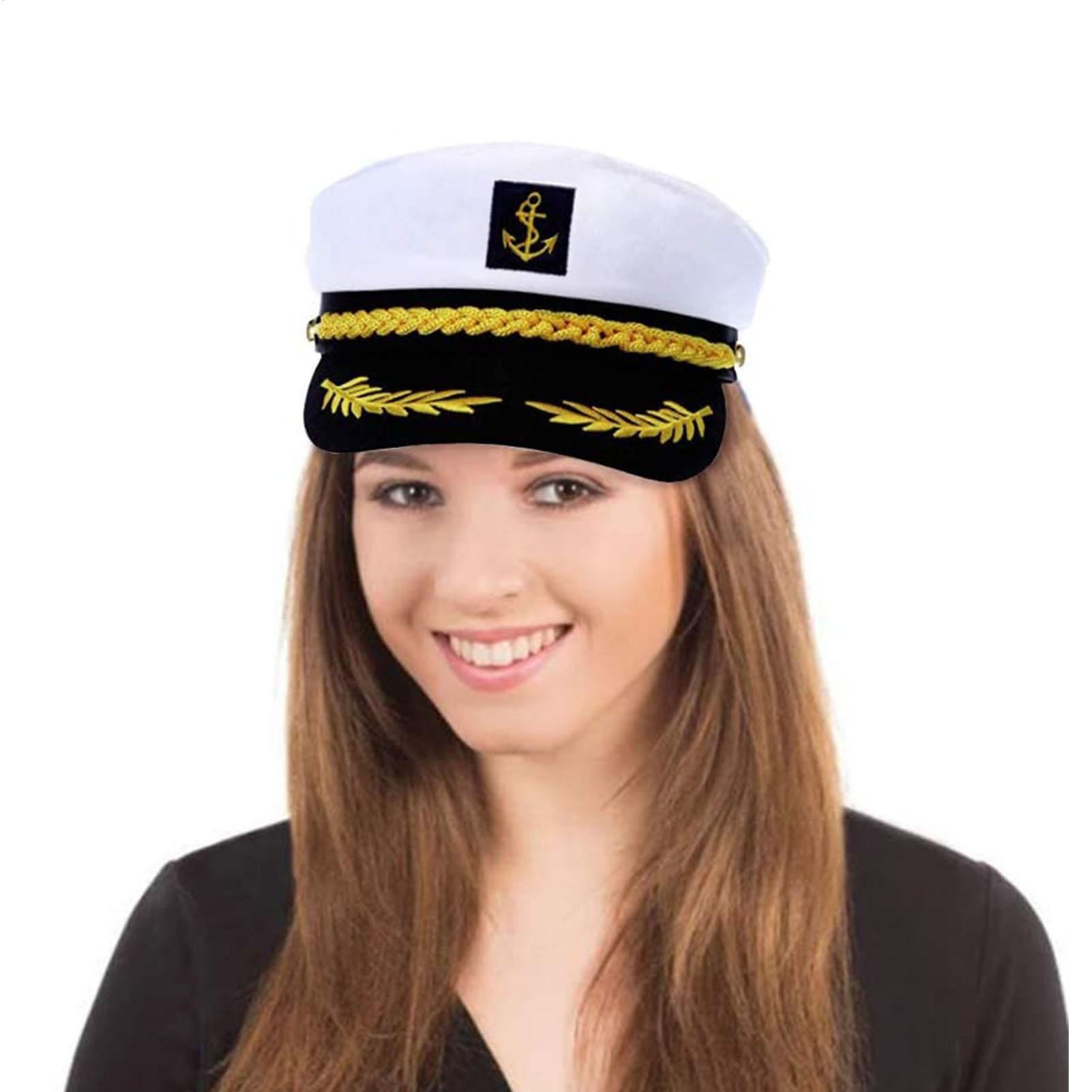 Adult Yacht-Sailor Captain Hat - Snapback Hat Flat reseña y precio
