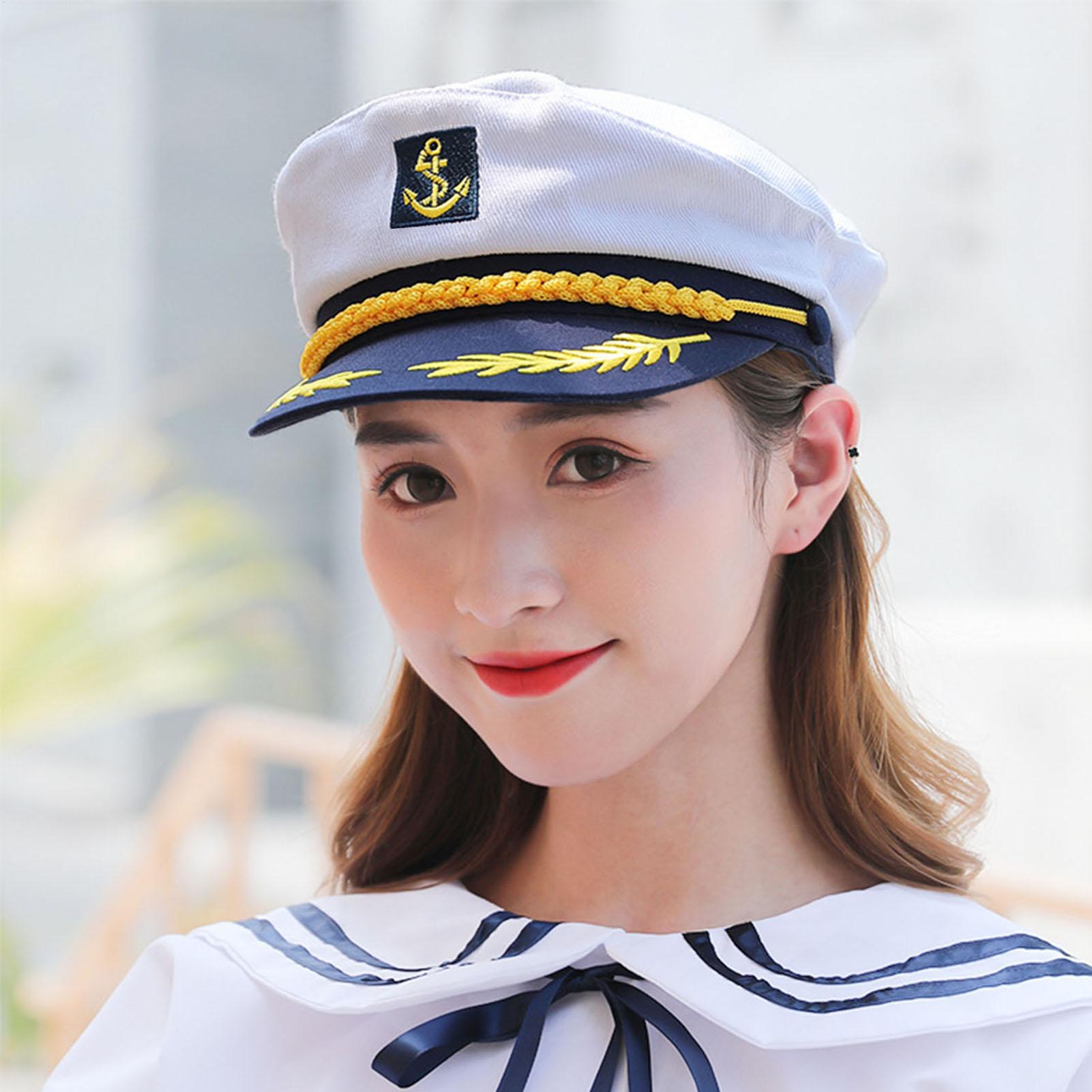 Adult Yacht-Sailor Captain Hat - Snapback Hat Flat reseña y precio