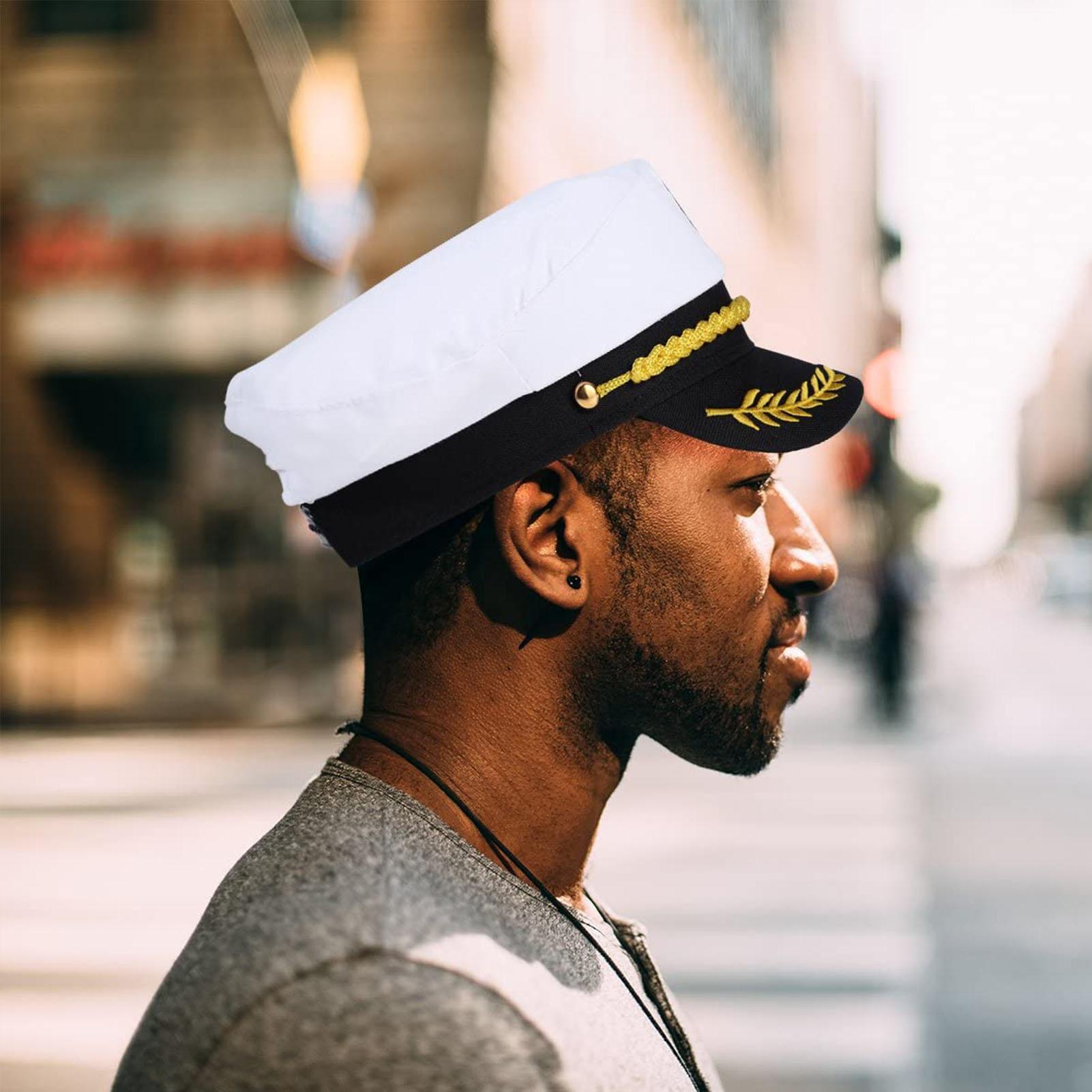 Adult Yacht-Sailor Captain Hat - Snapback Hat Flat reseña y precio