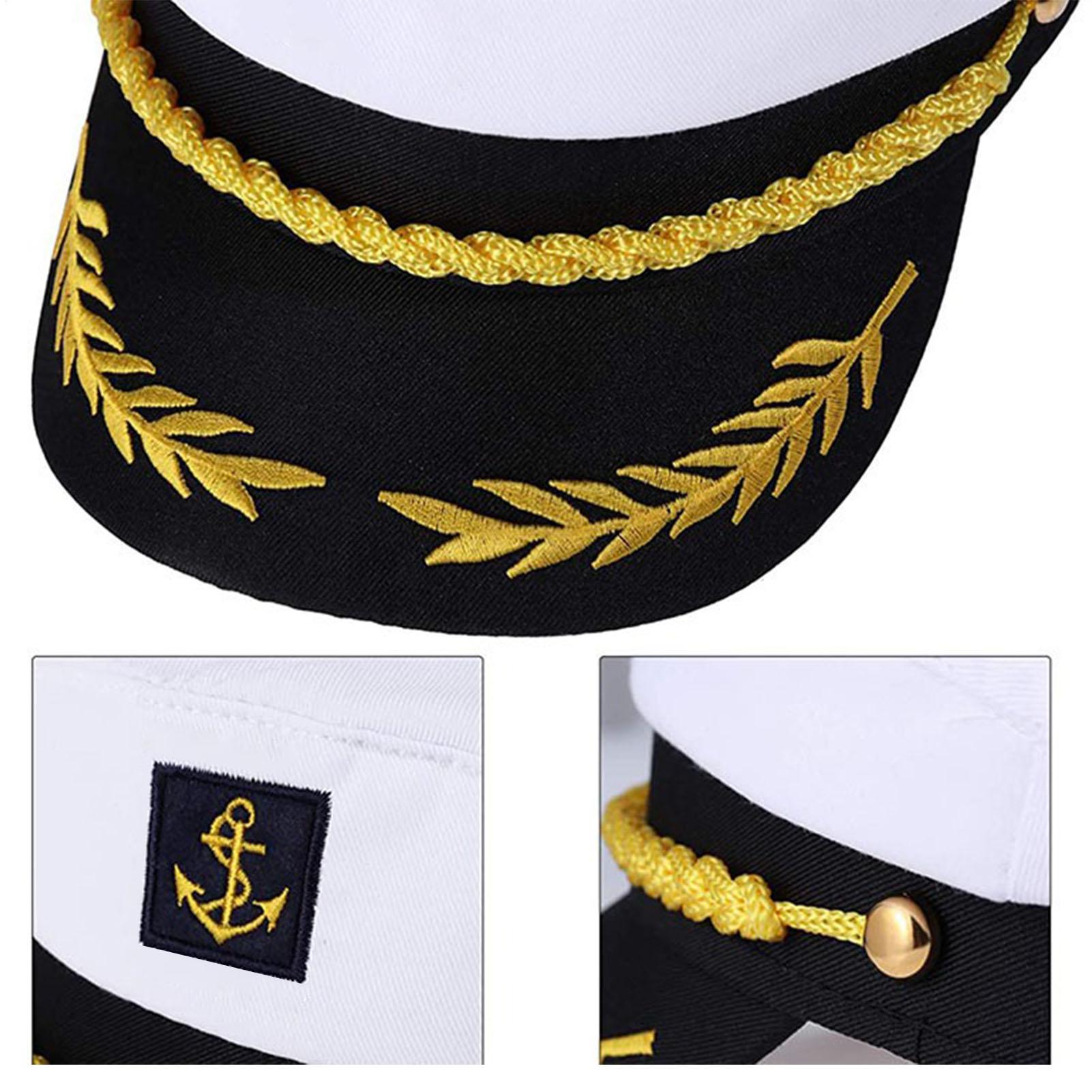 Adult Yacht-Sailor Captain Hat - Snapback Hat Flat reseña y precio