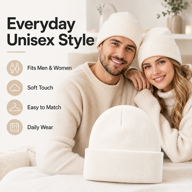 Unisex Knit Beanie Warm Acryli - Beanie Cuffed Knit reseña y precio