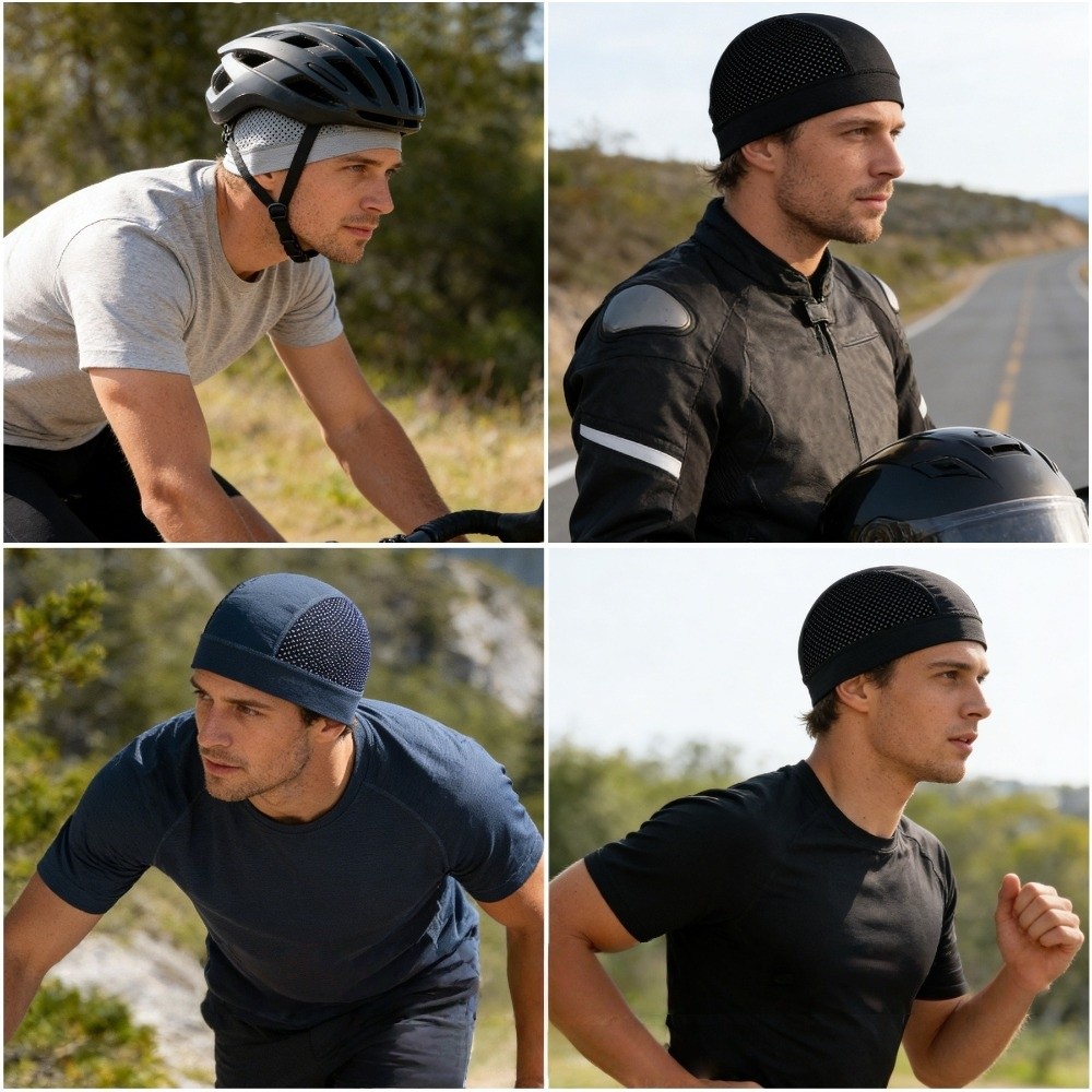 Casual Thin Mesh Skull Beanie  - Skull Cap Helmet Liner reseña y precio