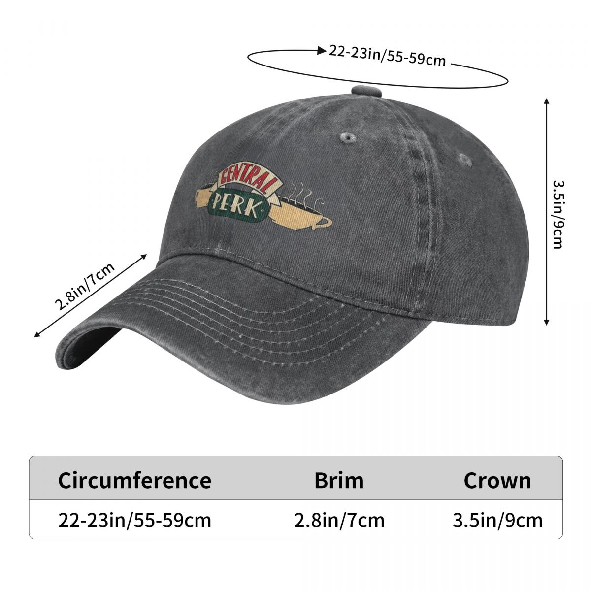 Washed Men's Baseball Cap Coff - Golf Cap Dad reseña y precio
