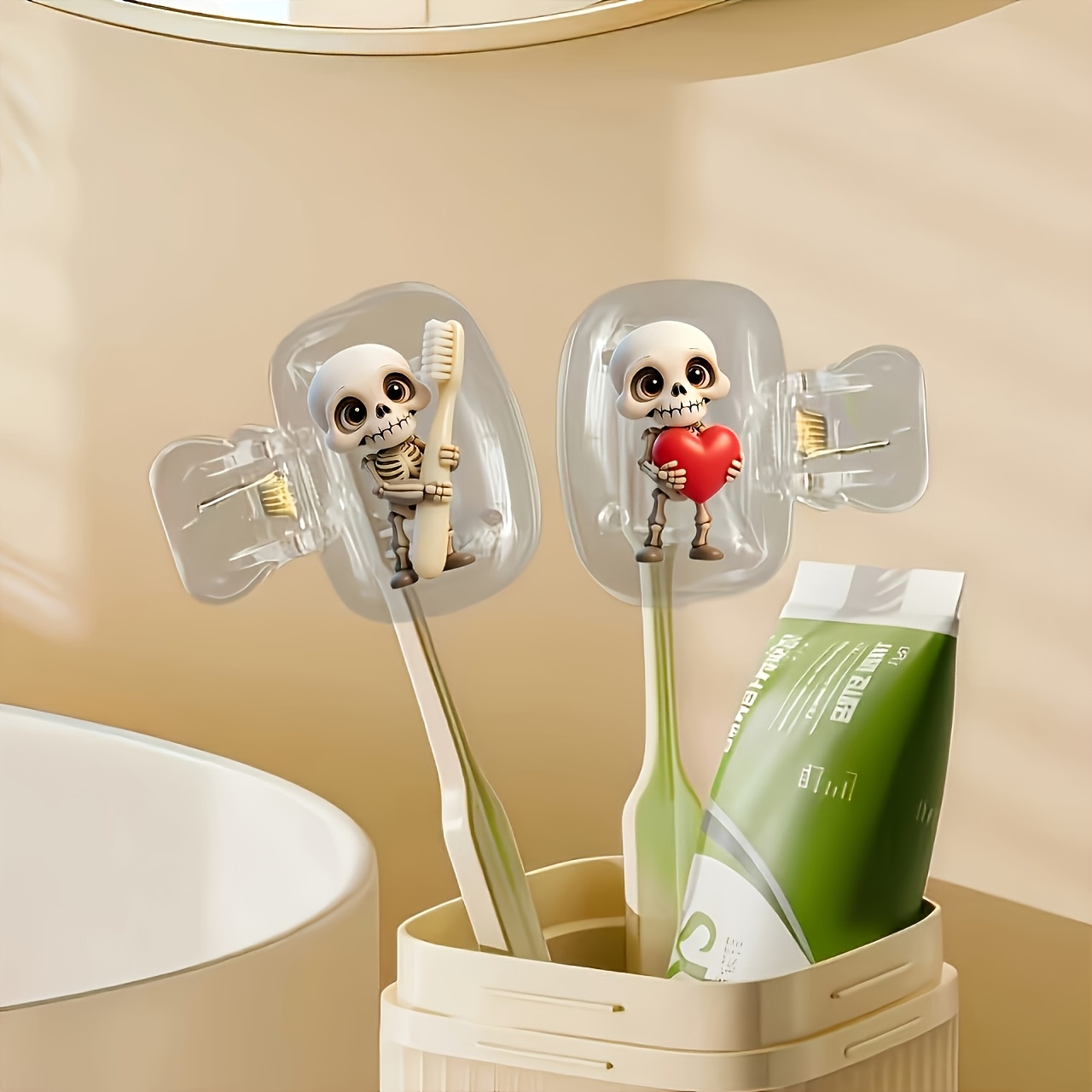 2pcs Skull Portable Toothbrush - Skull Cap Helmet Liner reseña y precio