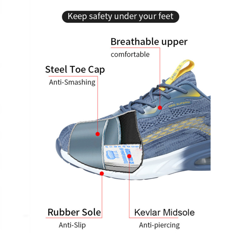 Industrial Safety Shoes With S - Snapback Hat Flat reseña y precio