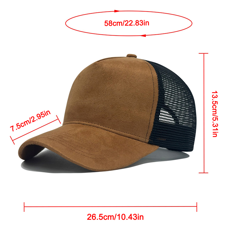 Suede Mesh Baseball Cap Men Ca - Trucker Cap Mesh reseña y precio