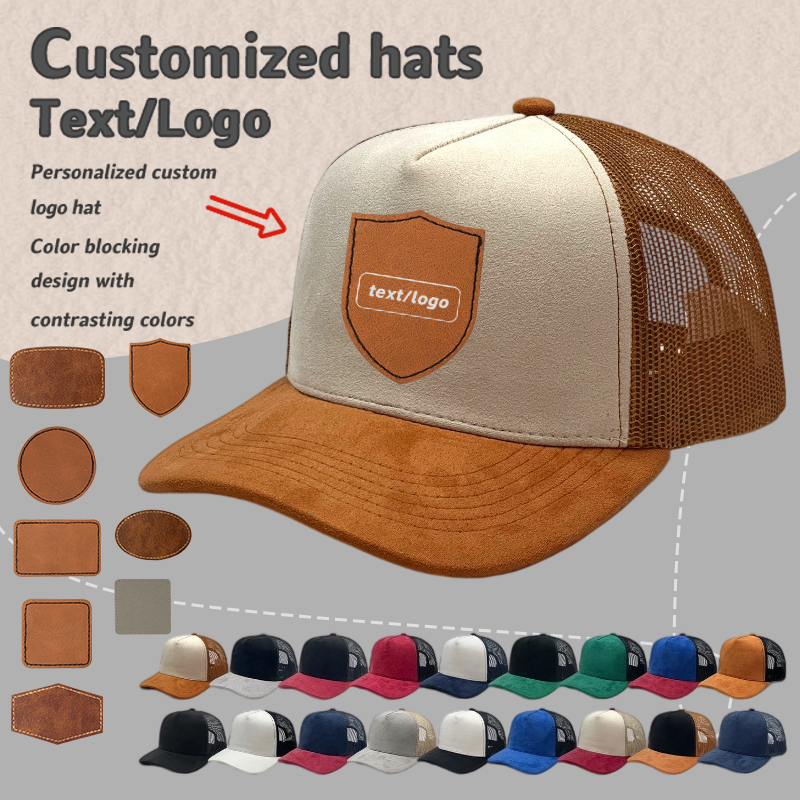Custom Print PU Leather Label  - Baseball Cap Structured reseña y precio
