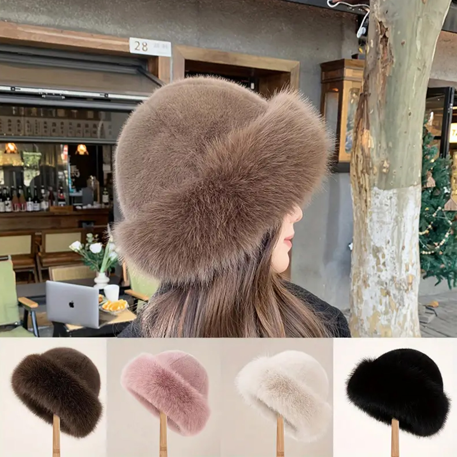 Thicken Plush Warm Fur Hat Flu - Winter Trapper Hat reseña y precio