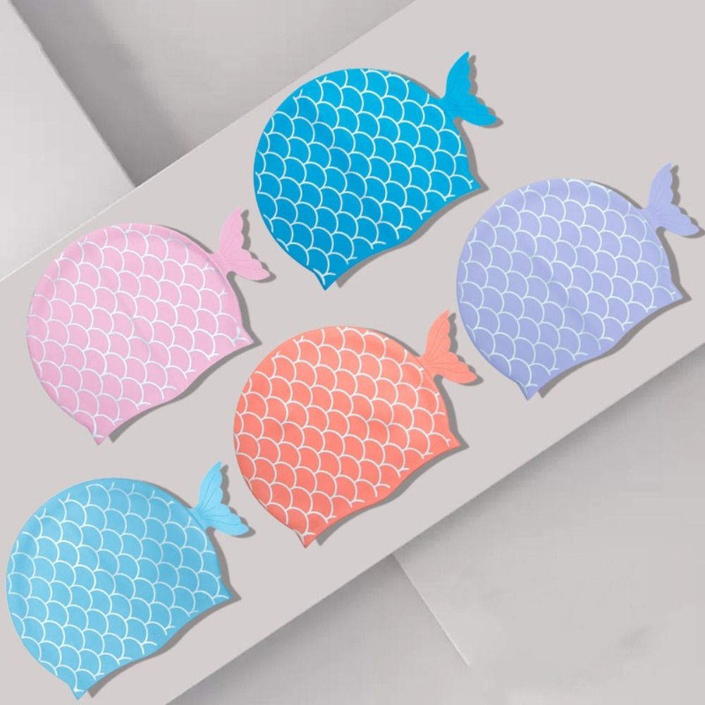 Cute Fish Children Swim Cap Ca - Swim Hat Silicone reseña y precio