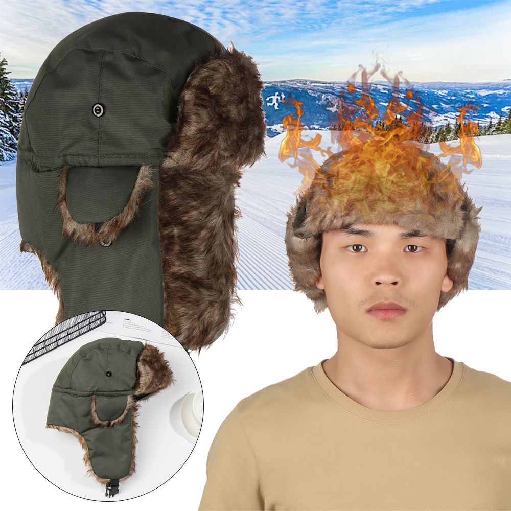 Warm Earflap Trapper Ski Hat W - Winter Trapper Hat reseña y precio