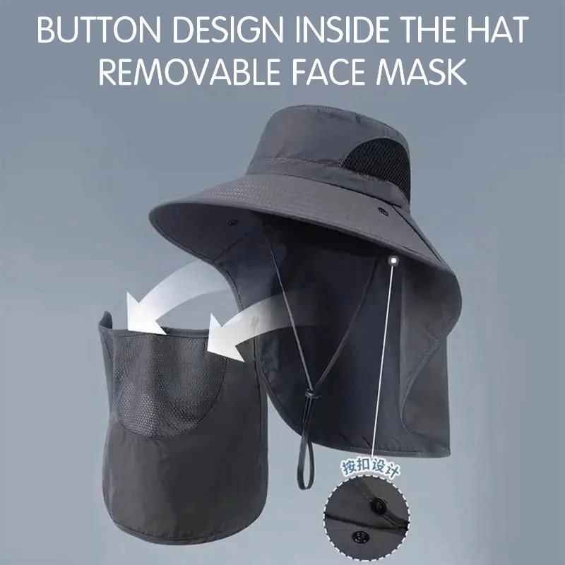 Polyester Sun Fishing Hat With - Sun Hat Wide Brim reseña y precio