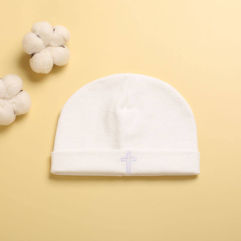 Newborn Cross Embroidery Beani - Beanie Cuffed Knit reseña y precio