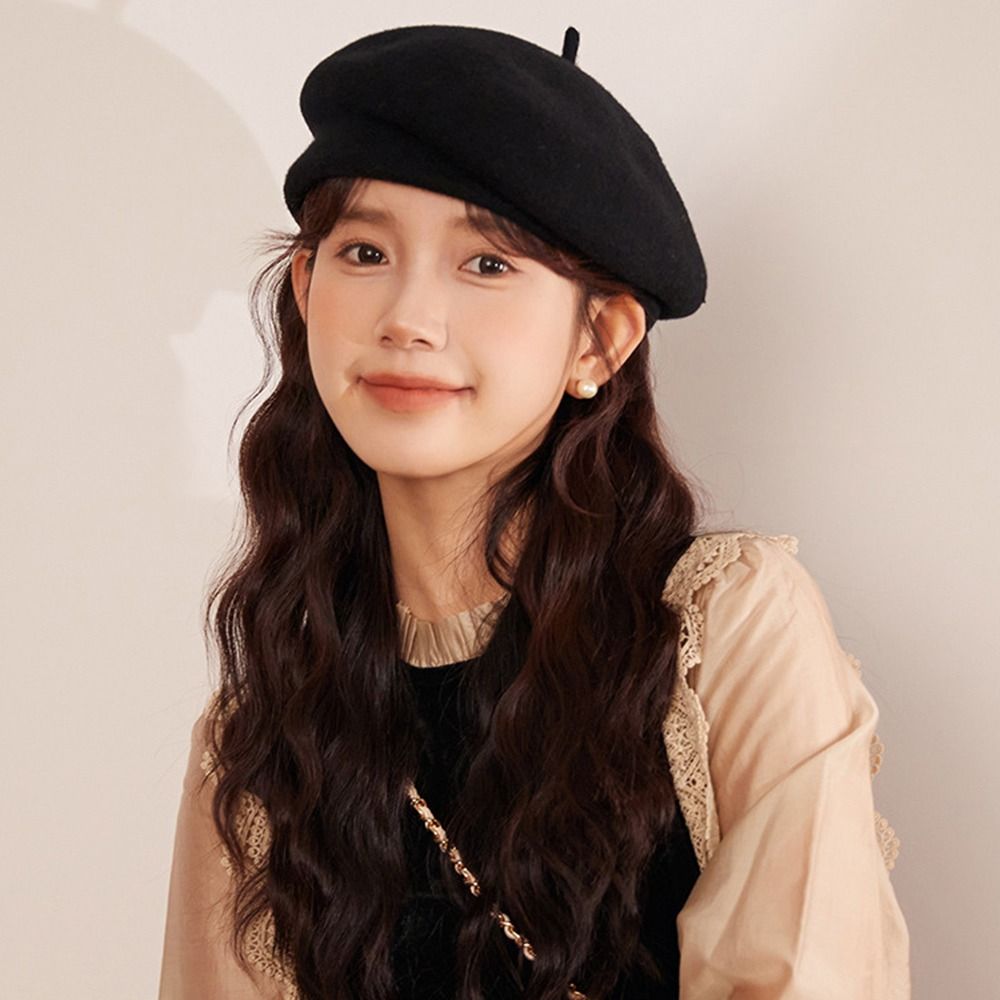 Autumn Winter Warm Wool Berets - Beret French Wool reseña y precio